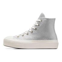 Converse All Star Lift Patogūs Universalūs Patvarūs Smūgius Sugeriantys Lengvi Aukšto Viršaus Drobės Batai Moteriški Sportbačiai Sidabriniai A07949C 35
