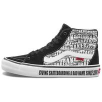 Vans Sk8 Pro Aukštakulniai Skeitbordistų Batai Grafiti Unisex Krosiniai Batai Juodi Balti VN0A45JDV0B 36