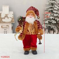30 cm Stovintis Kalėdų Senelis Kalėdinė Lėlė Langų Ekspozicijai