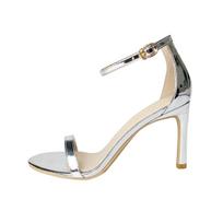 2024 Women's Black Stiletto High Heel One-Strap Buckle Sandals - Fairy Style Fashion EU 39