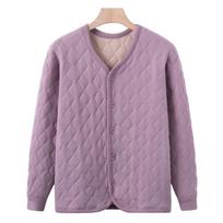 Grandma Winter Warm Clothes Middle-aged and Elderly Mothers Wear Cold-proof Inner and Winter Bottoming Shirt M rožinė