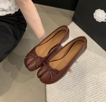 Madingi Madingi Minkštos Odos Skeltu Pirštu Moteriški Tabi Balerinos Pavasaris Ruduo Patogūs Vaikščiojimui Tinginiai Loaferiai Moteriški Įslystami Atsitiktiniai Batai 35 raudona
