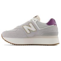 New Balance NB 574 Madingi universalūs tinklelio žemi kasdieniai bėgimo bateliai moterims Pilki Violetiniai WL574ZCO 36.5