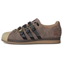 Adidas Originals Lydantis Liūdesys X Superstar Karoro Skylės Odos Suede Madingi Apvalus Pirštas Žemi Sportbačiai Unisex sportbačiai Ruda Juoda H06344 36⅔