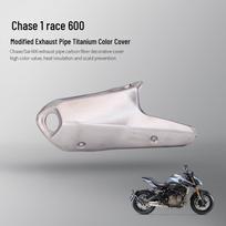 600cc Motociklo Modifikuotas Nerūdijančio Plieno Išmetamasis Vamzdis su Anglies Pluošto Dangteliu