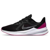 Nike Downshifter 10 Klasikinis logotipas Audinys Amortizacija Neslystantis Žemas aulas Maratono bėgimo bateliai Moteriškas sportbačio modelis Juoda Balta Violetinė CI9984-004 40
