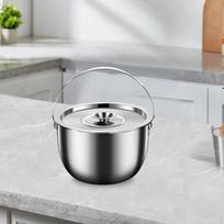 Camping Container Pot with Lid And Handle, Multifunctional Cookware for Restaurant, 2.5L