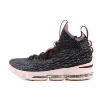 Nike Lebron 15 Pride Of Ohio EP James 15 Round Toe Lace-Up Fabric Shock Absorption Slip-Resistant Wear-Resistant High-Top Basketball Shoes 897649-003 41