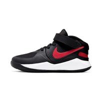 Nike Team Hustle D 9 Flyease Patogūs universalūs žemi vaikiški krepšinio bateliai Vaikiški sportbačiai Juodi raudoni BV2951-061 28