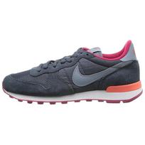 Nike Internationalist Patogūs universalūs neslystantys ilgaamžiai žemi bėgimo bateliai moteriški sportbačiai pilki raudoni 629684-006 36