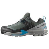 Salomon X Ultra Alpine Oda Madingi Patogūs Smūgių Absorbcija Atsparūs Vandeniui Atrama Žemi Pėsčiųjų Batai Vyriški Pėsčiųjų Batai Pilki Mėlyni 478149 41⅓