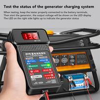 BT 171 Automobilio generatoriaus testeris 12V Skaitmeninis automobilių akumuliatorių analizatorius sunkvežimiui, motociklui, visureigiui, valčiai