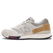 New Balance Nb 997 Klasikinės spalvos blokų tinklelio ir zomšos žemi bėgimo bateliai Vyriškas sportbačio modelis Pilkas rudas ML997HCB 43