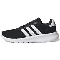 Adidas Lite Racer 3.0 Mados audinys Patvarūs kvėpuojantys žemi kasdieniai bėgimo bateliai Vyriški sportbačiai Juodi GY3094 40⅔