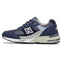 New Balance Nb 991 Klasikinės spalvos blokų žemi bėgimo bateliai Moteriškas sportbačio mėlynas W991NMP 37
