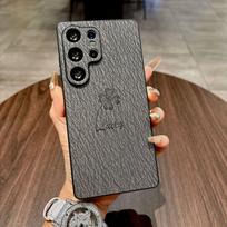 Samsung S25FE Phone Case S24ultra All Inclusive Ultra Thin New Four Leaf Clover A56 Leather Pattern Protective Case Galaxy S25