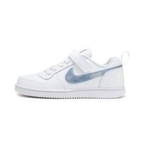 Nike Court Borough Low Velcro žemi teniso bateliai vaikams baltas mėlynas 870028-102 28