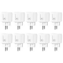 Homekit nuotolinio valdymo pultas WiFi Smart Socket Wireless Smart EU adapteris Darbas su Homekit Siri balso valdymo išvesties lizdu 10PCS