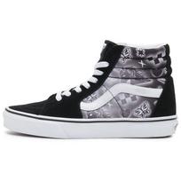 Vans Sk8 aukštakulniai riedlenčių batai Juodai baltas raštas Unisex sportbačiai VN0A32QG4U8 36