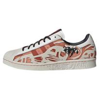 Adidas Originals Han Meilin X Superstar 80S Negražus Karvės Odos Žemi Bėgimo Bateliai Unisex Bėgimo Bateliai Balti Raudoni ID4378 35⅔