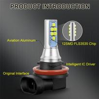 2 vnt. H11 H8 LED lemputė LED mirksinti Strobe mirksinti Automobilio rūko žibintas 1400LM 6000K Balta 12V 24V DRL Automobilio lemputės