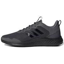 Adidas Fluidstreet Patogūs Universalūs Tinklelio Audinio Neslystantys Žemi Laisvalaikio Bėgimo Batai Vyriški Snikeriai Pilki Juodi FY8456 43⅓