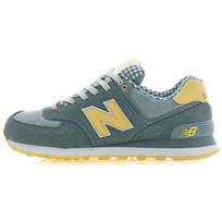 New Balance 574 Picnic Pack Vyriški sportbačiai Pilkas Džinsinis Šviesiai Geltonas ML574VTS 40