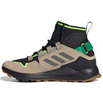 Adidas Terrex Hikster Mid Sintetinės Odos Audinys Patogūs Universalūs Patvarūs Aukšto Viršaus Lauko Funkciniai Batai Vyriški Batai Juodi Rudi FW0383 40⅔