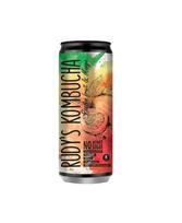 Gaivusis arbatos gėrimas RUDY'S Kombucha, mangų ir pasiflorų skonio, 0,33 l, skardinė