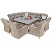 Lauko baldų komplektas WINTSOR DINING BEIGE / BEIGE MELANGE