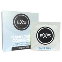EXS - prezervatyvai - itin ploni - 3 vnt