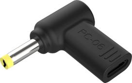 Nešiojamojo kompiuterio maitinimo adapterio galvutė Conceptronic ABBY15PC06, juoda, 1 vienetas pakuotėje
