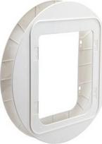 "SureFlap" durys su mikroschema, didelės - Stiklo montavimo forma, balta