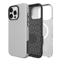 Dėklas Perfectionists Triangle Mag Case Apple iPhone 16 Pro Max sidabrinis