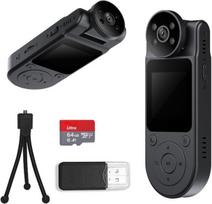 Vaizdo kamera „L20“ 1.5" ekranas kūno kamera, 1080P, 180° sukimosi, 7H baterija, 64GB, nešiojama