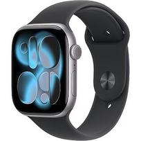 Apple Watch Series 11, GPS + Cellular, Space Grey Aluminium, Black Sport Band (M/L) - 46mm MFCA4ET/A