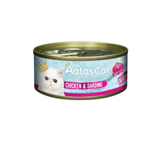 Aatas Creamy Chicken&Sardine konservai katėms, 24 x 80g