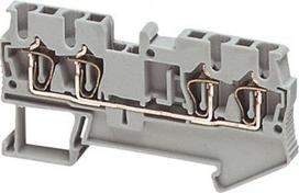 Terminal block 2,5mm2, 4pts 24A Linergy TR grey NSYTRR24 | 3606480532580