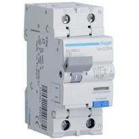 Srovės nuotėkio relė su automatiniu jungikliu Hager AD960J (2P, 10A, A tipo, 30mA, 230V)