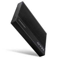 AXAGON EE25-GTR USB-C 3.2 Gen 2 – SATA 6G, 2.5″ external hard drive enclosure, grooved – black