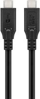 Goobay 74184 USB cable, USB4 Gen 2x2, 1.5 m, USB C, Black
