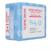 WATER CLEANSING WIPES 3+1 (X60)                                         PROMO