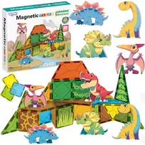 WOOPIE Magnetiniai konstruktoriai 7,5 cm Dino 30 el.