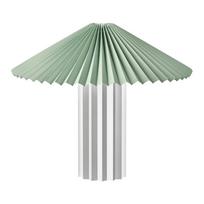 Sidabrinės spalvos/šalavijo spalvos stalinis šviestuvas su pritemdymo funkcija (aukštis 36 cm) su tekstiliniu gaubtu Taite – Blomus