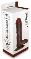 Real Rapture Perky penis su sėklidėmis vibratorius siurbtukas 25cm