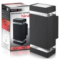 Lauko sieninis šviestuvas GU10 LED, atsparus vandeniui, moderniam fasadui