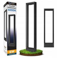 LED lauko stulpinis šviestuvas 60 cm 4000K Rio kolekcija, atsparus vandeniui sodui ir kiemui