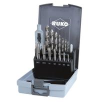 Ruko 15-piece threading and drilling set M3-M12