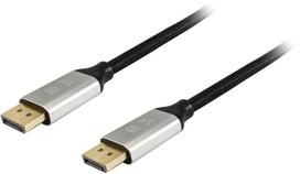 Equip 10 m DisplayPort Kabelis - Dvipusis Juodas laidojungtis (8K UHD)