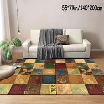 Kristalinis Aksominis Retro Raštuotas Kilimas Sofa Kavinėi , 55,12 * 78,74 colio / 140 * 200 cm